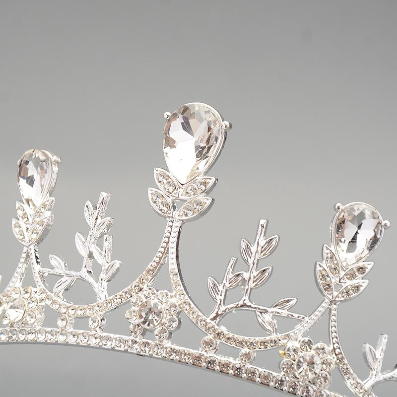 Hair accessories crown bridal headwear high-end alloy rhinestone princess style crown children and girls performance hair accessories