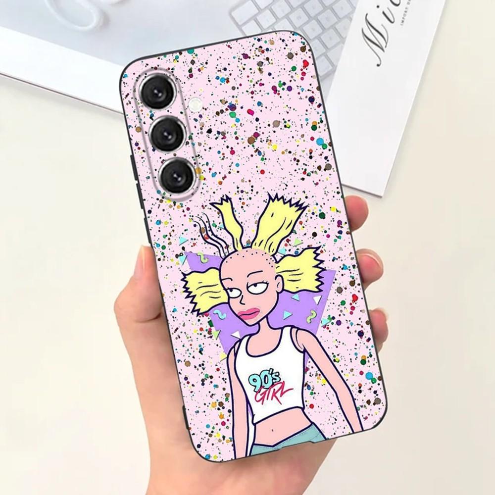 Rugrat Chuckie Angelica  Phone Case For Samsung S25,S24,S21,S22,S23,S30,Ultra,S20,Plus,Fe,Lite,Note,10,9,5G Black Cover