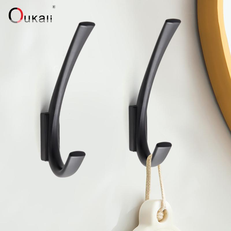 Oukali Manufacturer Coat Hook Antique Bronze Hook Metal Black Coat & Hat Hooks