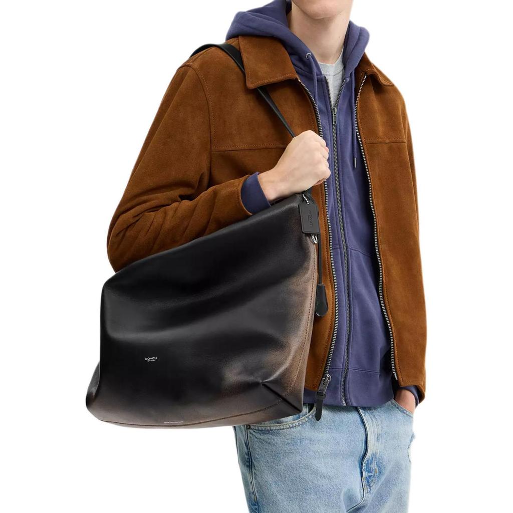 Coach Mott Messenger Bag mit Reißverschluss und verstellbarem Schultergurt Unisex Umhängetasche Braun CDU77-Y4B