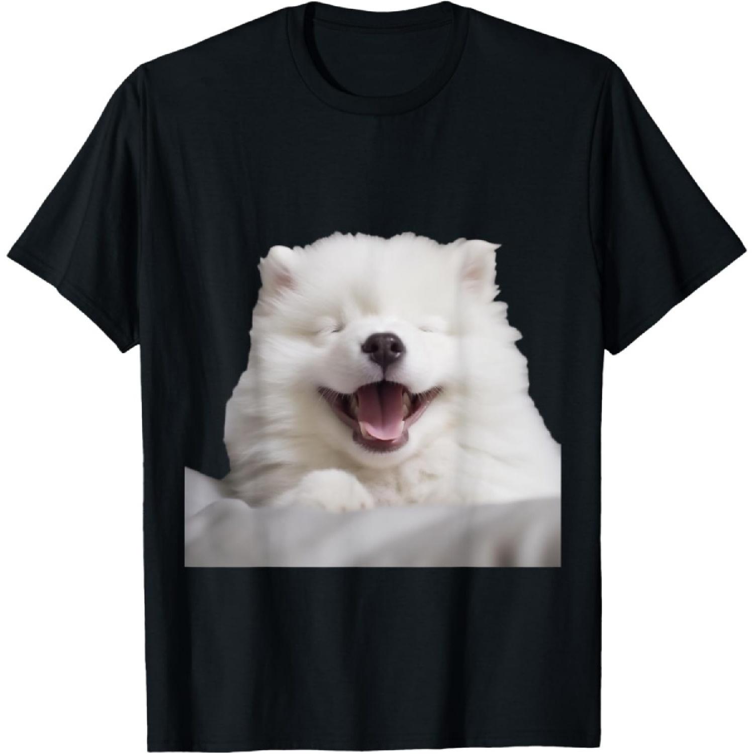 Счастливый Самоед - Футболка с Самоедом(2) S