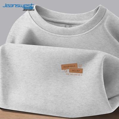 Jeanswest Men's Casual Crewneck Sweatshirt