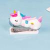 Cute Stapler, Mini Handheld Animal Stapler, Desktop Stitcher Portable Silicone Art Figurine Statue Handy Staplers for Home Office School Students