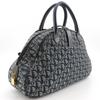 Dior Double saddle Handbag Trotter Navy blue canvas Women Used