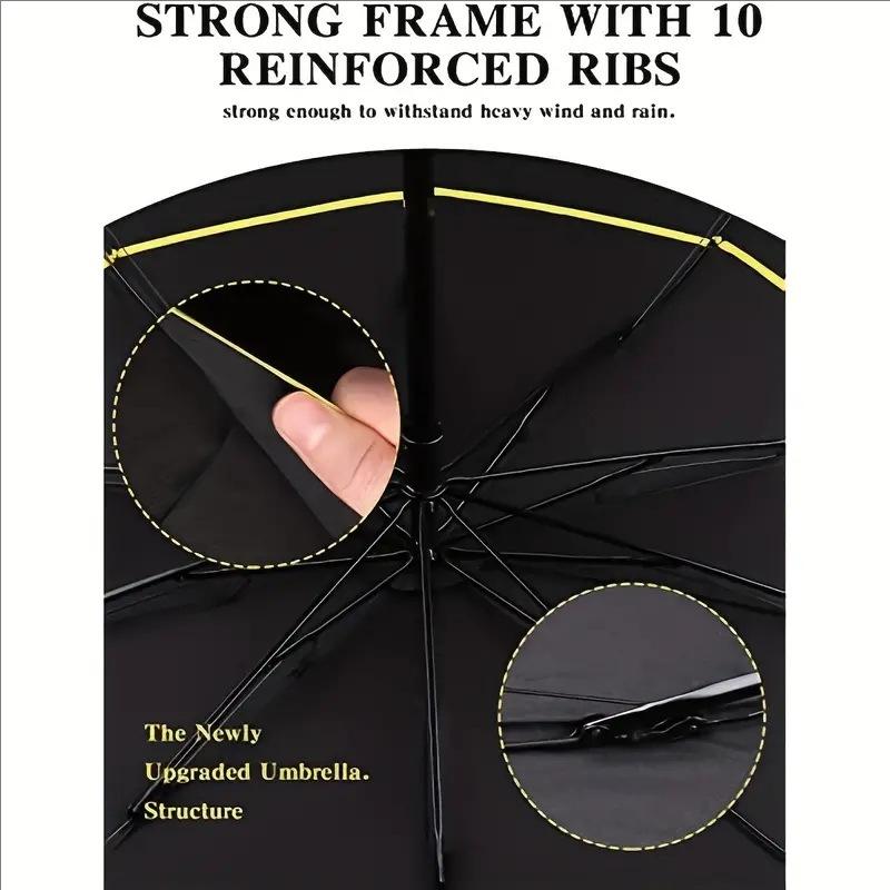 Premium Large automatic double-layer golf umbrella long handle double umbrella outdoor large umbrella business umbrella