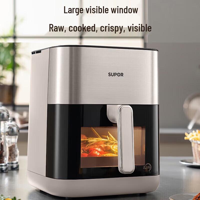 SUPOR 6L Far Infrared Visible Touchscreen Air Fryer CN plug (adapter included)