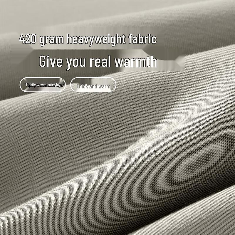 Hodo Men's Round Neck Thickened Fleece Sweatshirt