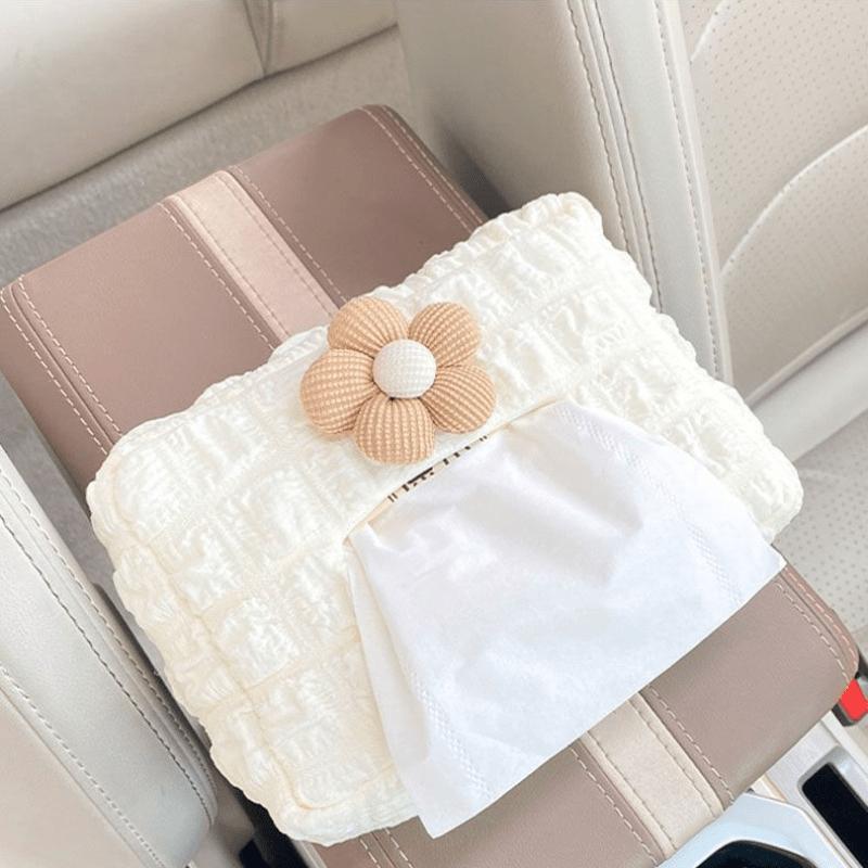 Car Tissue Box, Car Suction Box, Armrest Box, Sun Visor, Seat Hanging Type, Cute, Simple, and High-end Paper Bag