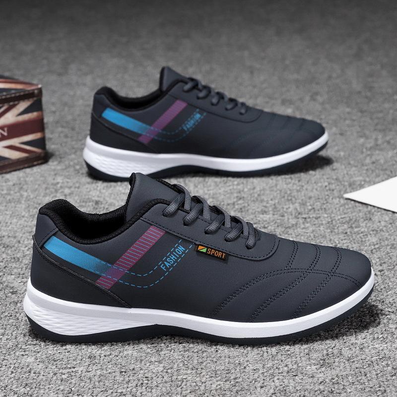 Белые туфли. Мужские кожаные рабочие туфли. Повседневная и дышащая спортивная обувь. 44 — фото 3