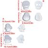 Skull Silicone Mould for Epoxy Resin Handmade Soap Home Decoration M68E