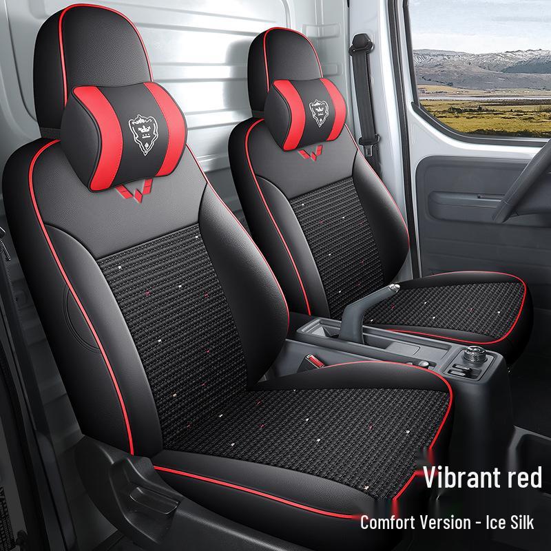 Full Leather Universal Car Seat Cushion for Wuling Yangguang - Four Seasons Model