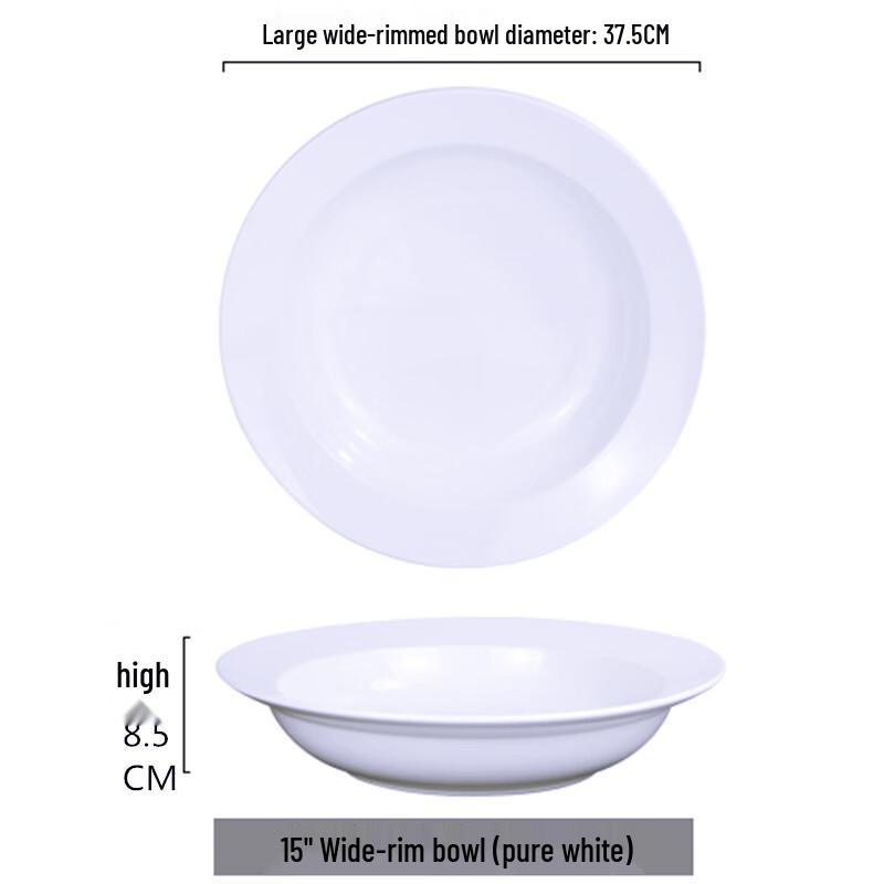 Qianxing Ceramic Wide-Rimmed Soup & Noodle Bowl