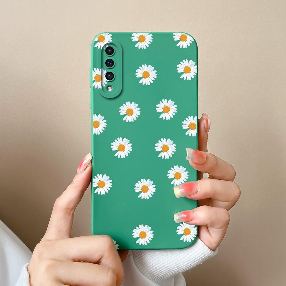 Case For Samsung A50 A50S Cute Astronaut Camera Lens Protection Soft Liquid Silicone Back Cover For Samsung Galaxy A 50 50S Capa
