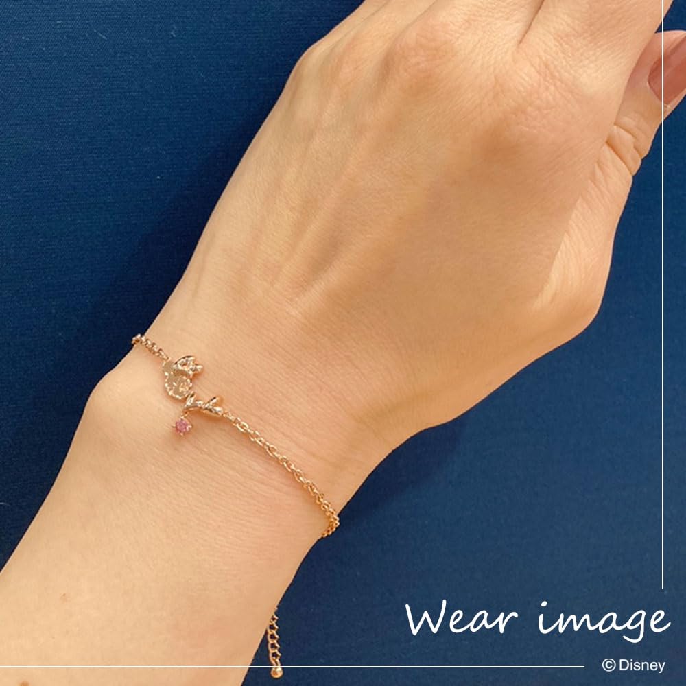 Minnie Silver Bracelet with Pink Gold Coating and Cubic Zirconia [Disney] (VBLDSW0013)