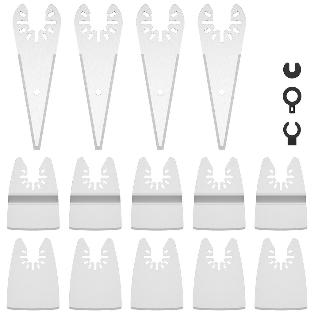 Multitool Scraper Oscillating Saw Blade Stainless Steel Flexible Multitool Scraper Blade for Paint Grout Adhesive Removal