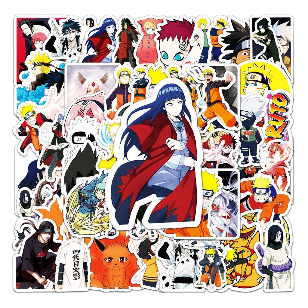 62 Non-repeat Cartoon Japanese Comic Decoration Laptop Suitcase Car Scooter Stickers