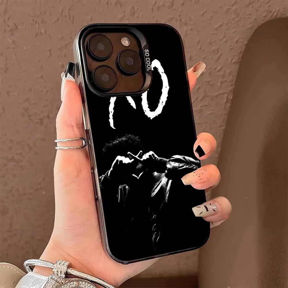 Singer The Weekend Phone Case for iPhone 17 17Air 16 15 14 13 12 11 Pro Max Plus Colorful Silver