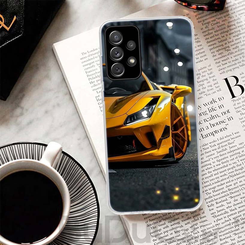 

Cool Male Men Sports Cars Phone Case For Samsung A17 A16 A26 A36 A56 A15 A14 A13 A55 A54 A53 A35 A34 A33 A25 A24 A23 A05S A04S A Samsung A36