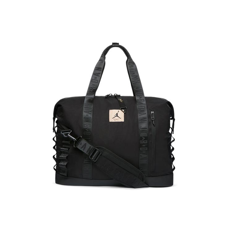 

New Jordan Nylon Fabric With Nylon Fabric Luggage Bag, Shoulder Bag, Tote Bag, Shopping Bag, Travel Bag Unisex Black DO3694 45.7*15.2*40.6CM