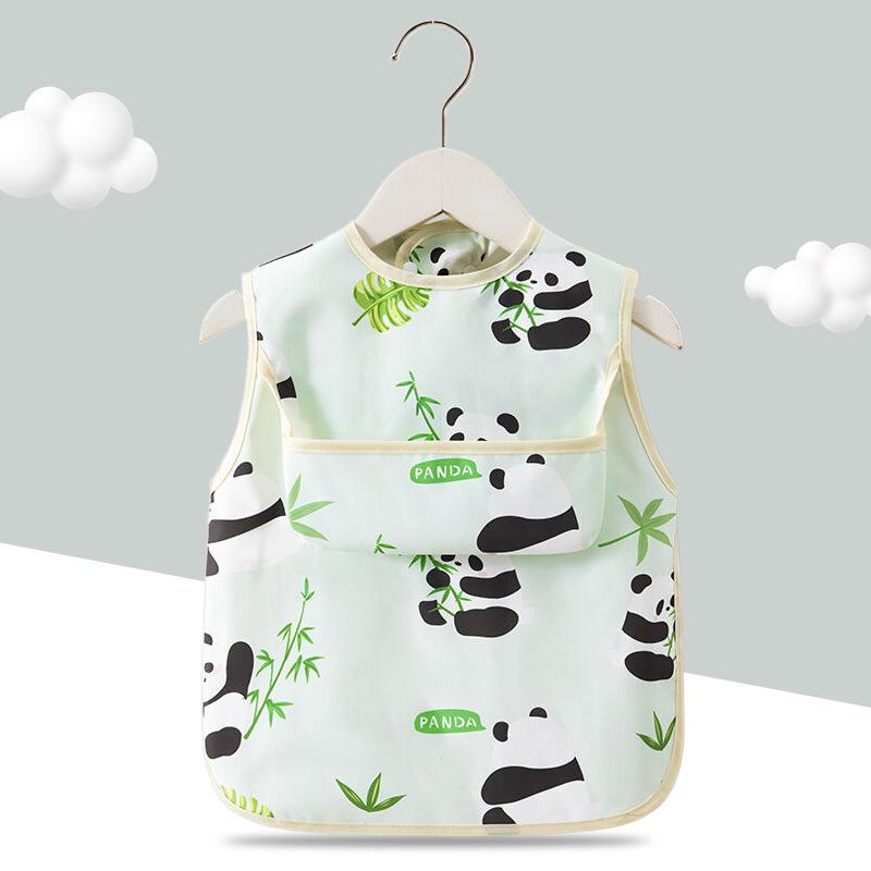 Waterproof Baby & Toddler Smock Bib for Eating & Kindergarten Activities