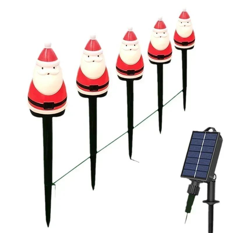 Solar Wegleuchte Außen Wasserdicht Candy Bodenleuchte Garten Landschaft Weihnachtsfeiertagsdekoration Weihnachtsmann Rasenlampe