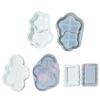Resin Trays Mould DIY Accessory Mould Star/Cloud/Stone Pattern Saucer Moulds