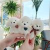 Love Bear Dog Plush Pendant Toy Key Chain For Adorable Decorations Soft And Durable 11cm Birthday Gift