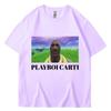 Rapper Playboi Carti Funny Meme Print TShirt Unisex Women Oversized T Shirts Hip Hop Rap Style Cotton Casual TShirts Streetwear