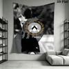 Udinese Calcio logo Wall Hanging Printed Fabric Blanket Decorative Tapestries for Bedroom Living Room Home Decor