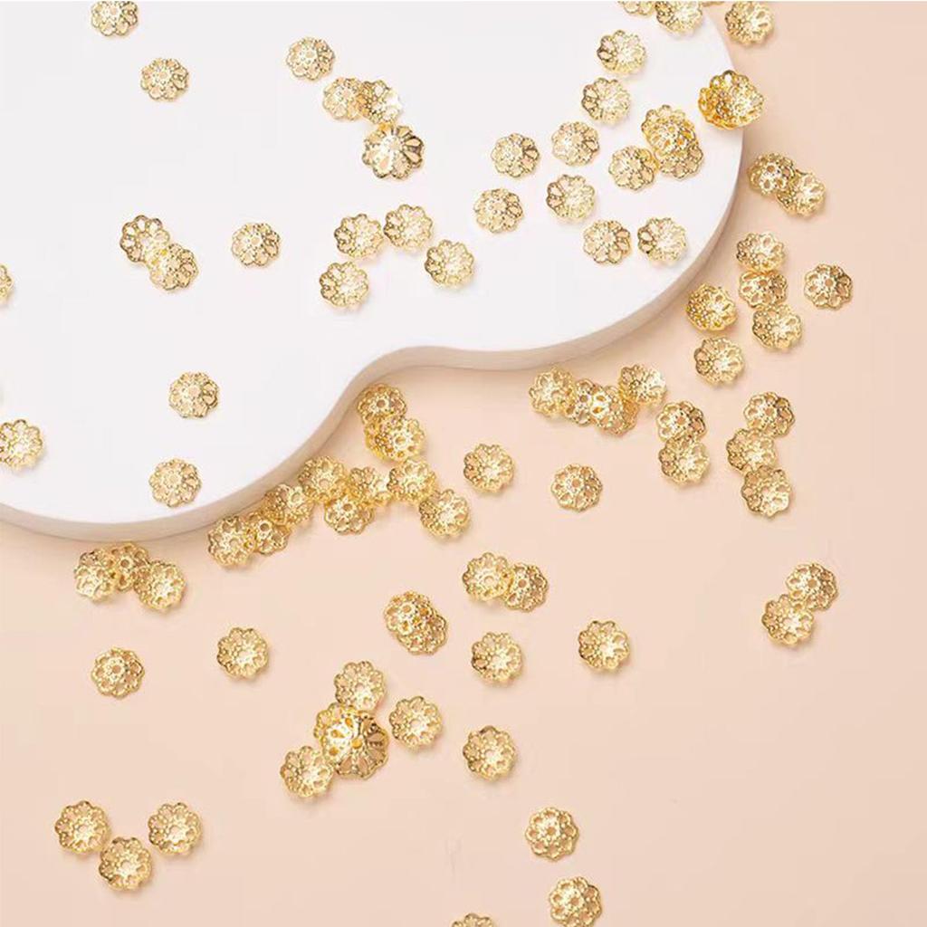 Approximately 190 Pieces of Flower Bead Tsumami Pearl Flower Accessory Craft Handmade DIY Supplies [Arti-Cipes] Seals, Caps, Zaiku, Buds, Fittings,