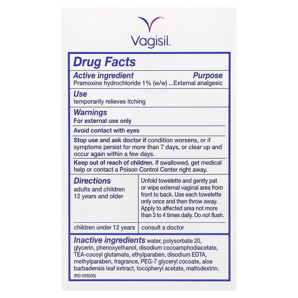 Vagisil Medicated Anti-Itch Wipes, Maximum Strength, 12-Count Disposable Wipes