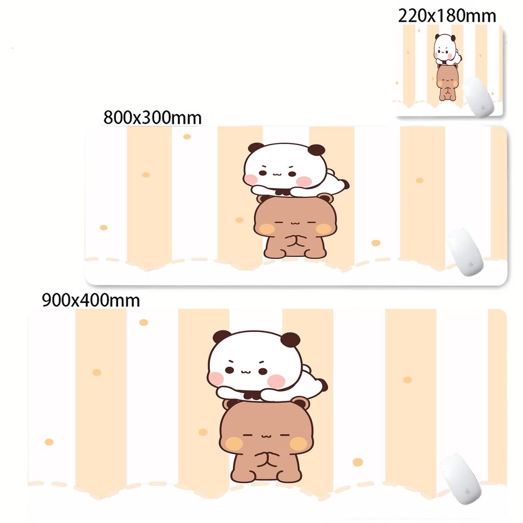 Large Kawaii Deskmat Game Mousepad BuBu DuDu Kawaii Mouse Pad With Lockedge Desktop Mat Size For Game Keyboard Pad For Gamer