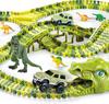 Dinosaur Racetrack Mega Park Construction Set 240 Pieces XXL