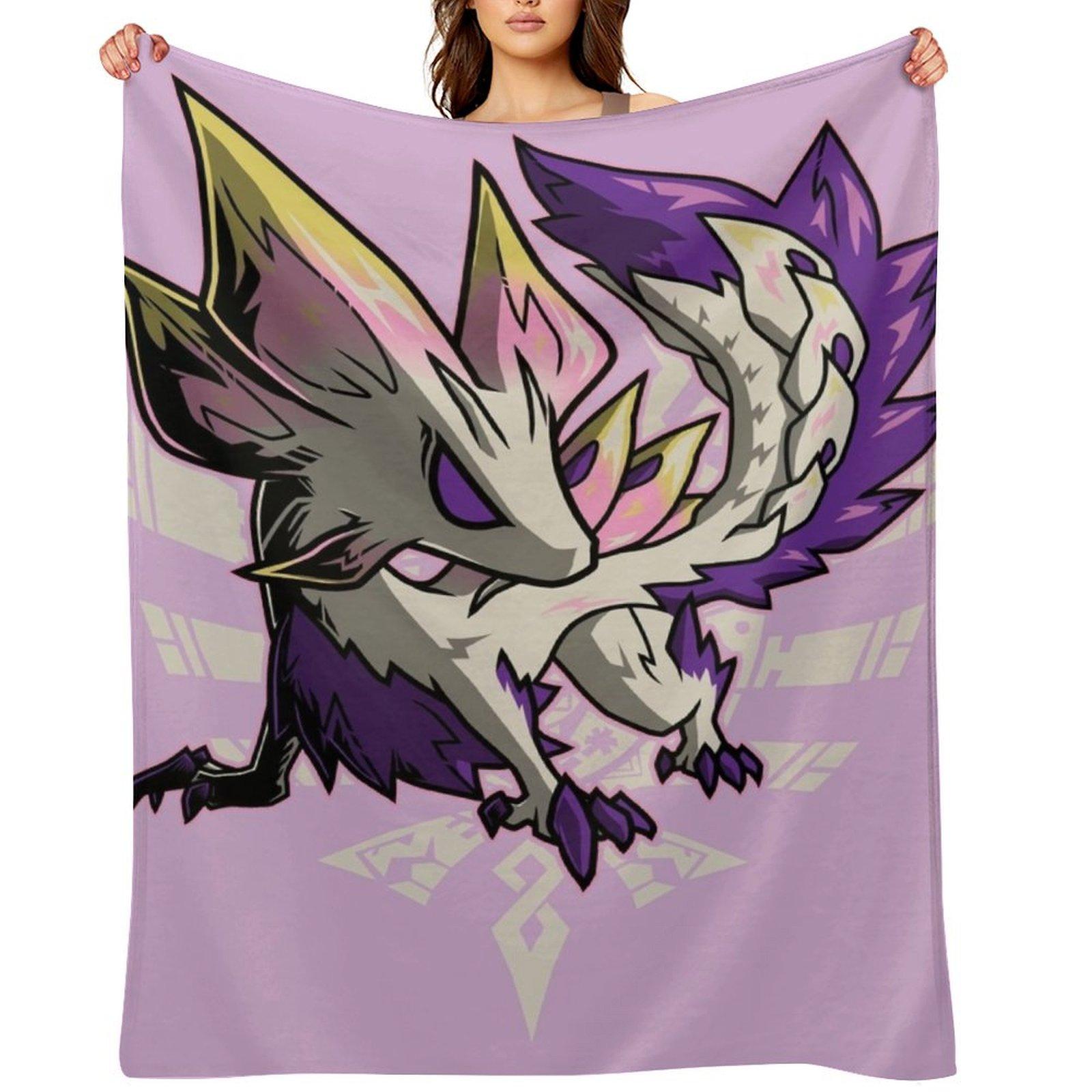 

Mizutsune Monster Hunter Throw Blanket Bed covers sofa bed Blankets For Bed Cute Blankets 30x40in