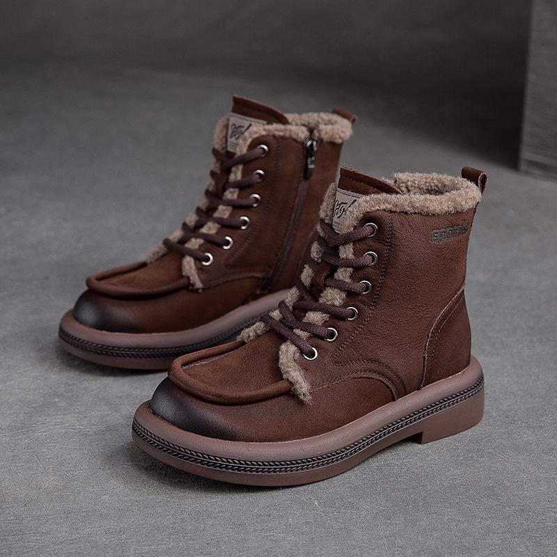 

Модные GKTINOO 4см Замшевые из Натуральной Кожи Удобные Ботильоны Весна Зима Плюшевые Женские на Молнии Осень Танкетка До щиколотки Лофер Резиновая Теплая Обувь 240