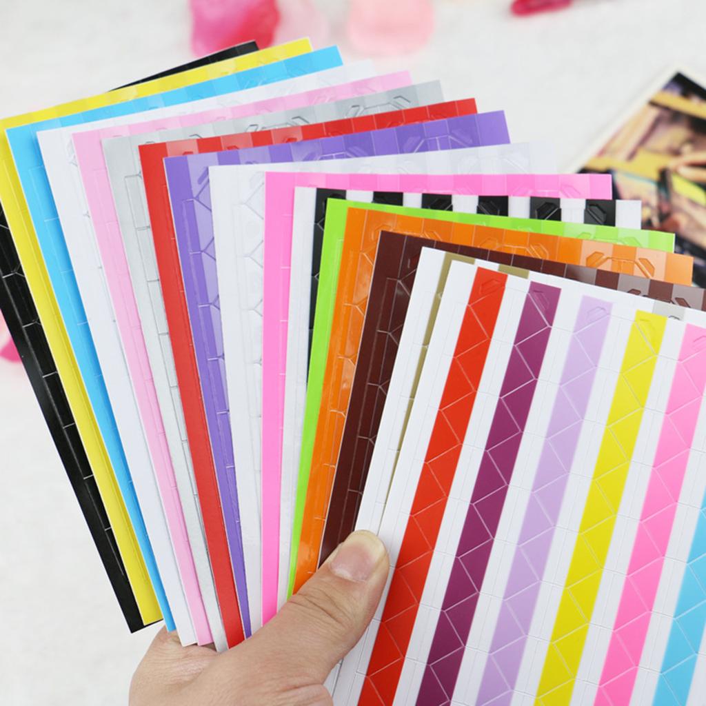 1020 Pieces Photo Corner Stickers Self-Adhesive Photo Corners for Scrapbooking