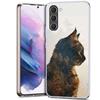 Forest and Cat Phone Case for Samsung A54 A14 A24 A34 A17 A37 A57 A55 A35 A25 A15 A13 A23 A33 A53 A07 A05S A04S A03 A73 Galaxy N