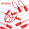 100pcs Red Tamper Seals 250mm Pull Tite Security Tags  Anti Demolition and Anti-theft