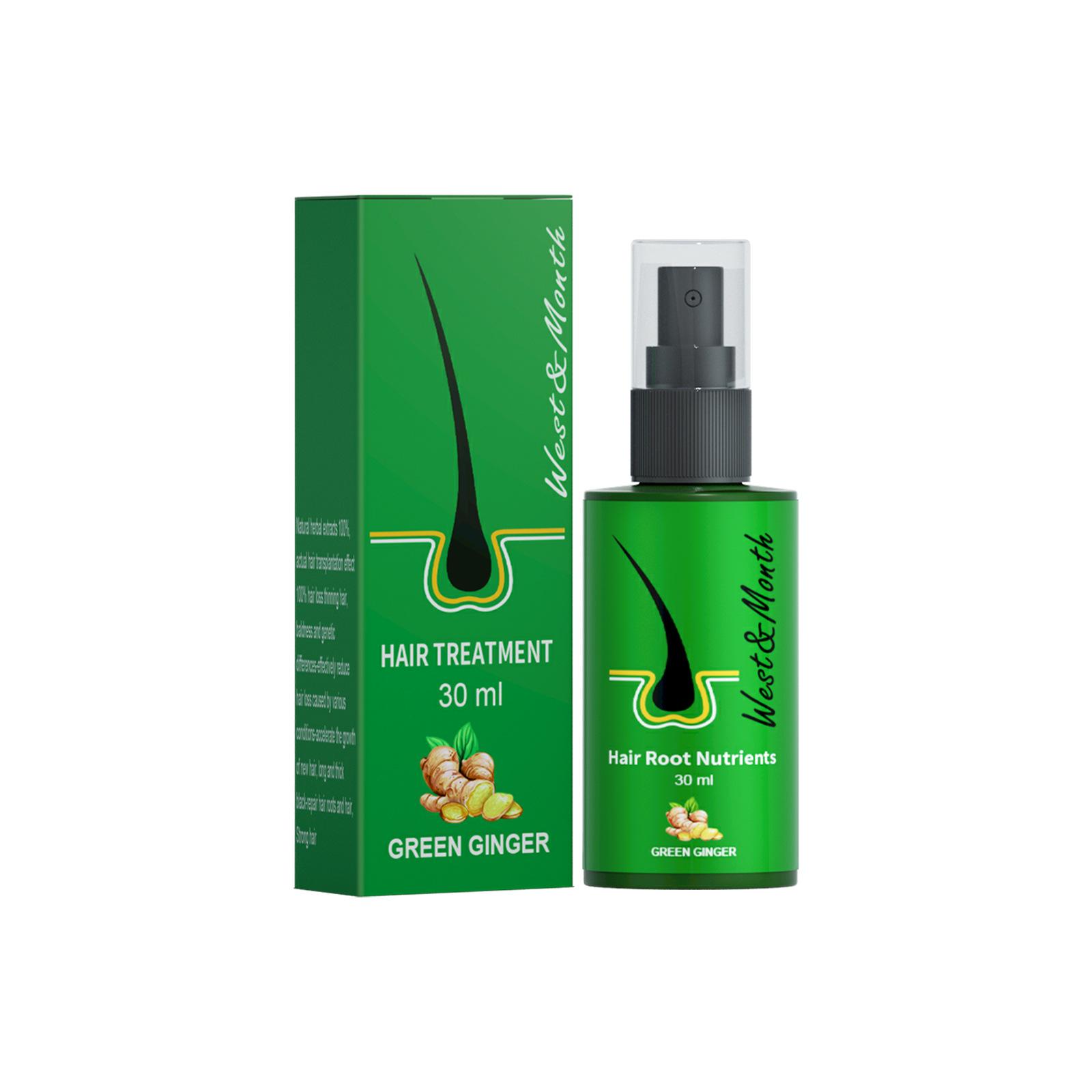 

West&Month Ginger Hair Care Spray 30ml - Strengthens hair, prevents thinning and frizz, repairs hair roots, reduces dandruff, helps prevent hair loss.