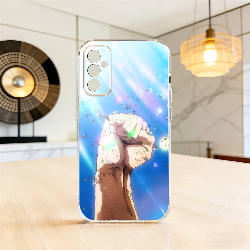 Anime A-All M-Might Anime Phone Case For SamsungA10,12,20,21S,30,31,40,50,51,52,70,71 Transparent Cover