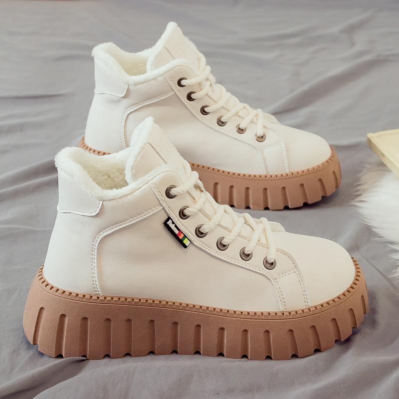 

Осень и зима новые зимние ботинки женские ботинки короткие ботинки ботинки Мартина универсальные хлопковые туфли бархатные женские туфли хлопковые ботинки 35