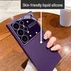 Liquid Silicone Case & Full Lens Film for Samsung S22/S23/S24 Ultra - Anti-Fall