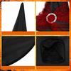 3 Pieces For Halloween Witch Hats Featuring Ruffled Edges and Soft Polyester Fabric for Costume and Party Wear