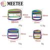 2/4/10Pcs Meetee 19/25/32/38mm Metal Adjustable Buckle Bag Straps Tri-Glide Clasp Webbing Connect Slider Buckles DIY Accessories
