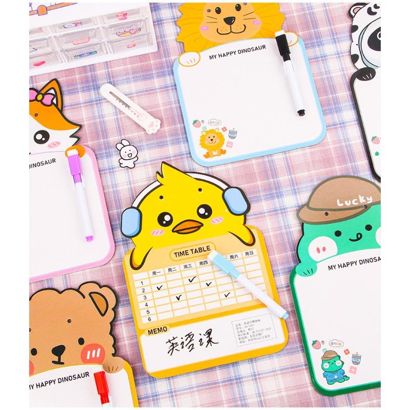 Cartoon Erasable Drawing Board Kids Graffiti Message Whiteboard Student Stationery Gift