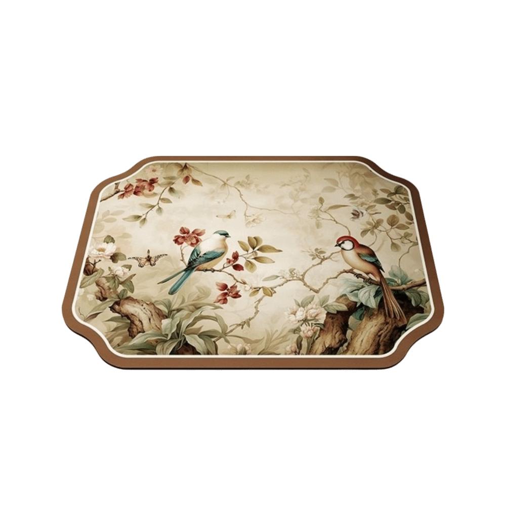 Heat Resistant Floral Placemat Washable Table Mats New Tableware Draining Pad Table Decoration