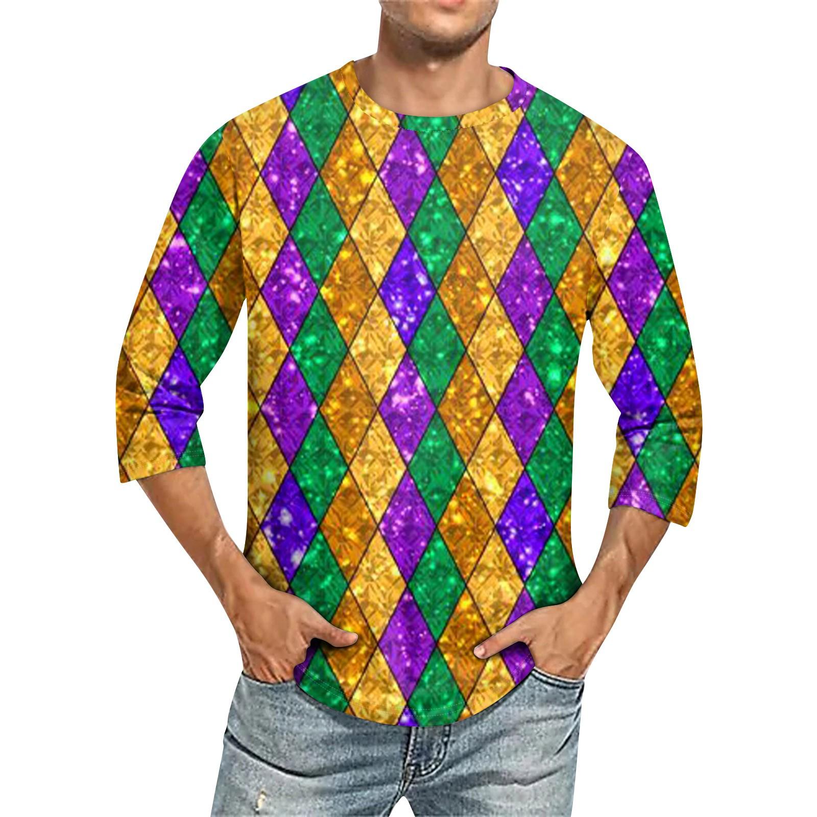 

Мужская однотонная футболка с круглым вырезом и рукавами три четверти S жёлтый