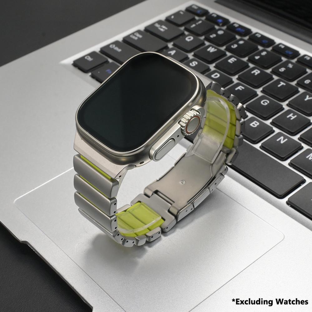 Titanium Strap for Apple Watch Band Ultra 3 2 49mm Series 11 10 46mm 45mm 44mm Luxury Watchband for Iwatch 9 8 7 6 5 Se3 Correa