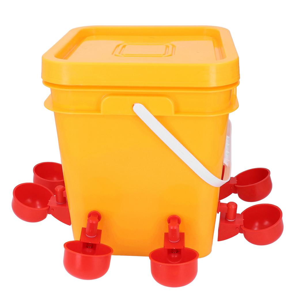 Automatic Chicken Waterer Set Low Spillage Self Replenishing Poultry Waterer Dispenser for Chicken Bird Goose Turkey