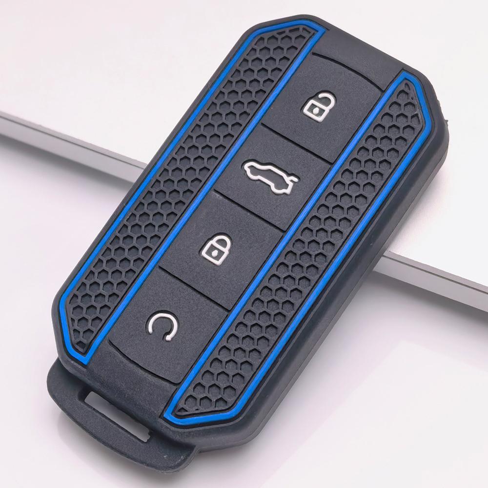 Key Fob Cover for Chery Tiggo Anti-Scratch Guard Shockproof Protection Soft Grip Texture Responsive Button Touch Dust Resistant Cover